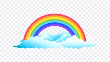 Rainbow with, Rainbow, Rainbow with clouds, PNG, PNG Images, Transparent Files, png free, png file, Free PNG, png download, PNG Image Hub,