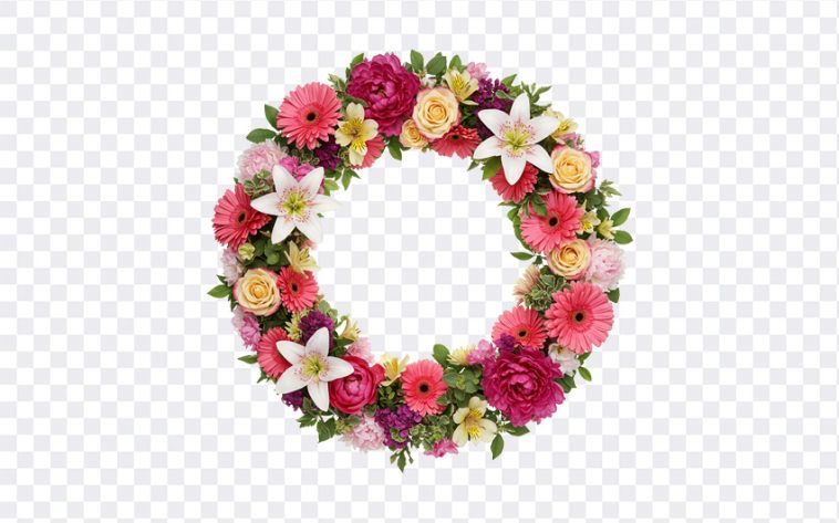Floral Wreath, Flowers PNG, Floral, Floral Wreath PNG, Flower Frame, PNG, PNG Images, Transparent Files, png free, png file, Free PNG, png download, PNG Image Hub,