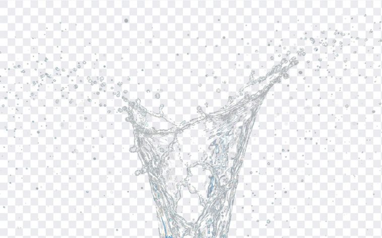 Dynamic water splash, frozen in time. Crystal droplets burst outwards, showcasing the beauty and power of a water splash. Stunning photography