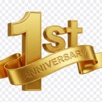 1st Anniversary, 1st, 1st Anniversary PNG, Anniversary PNG, PNG, PNG Images, Transparent Files, png free, png file, Free PNG, png download, PNG Image Hub,