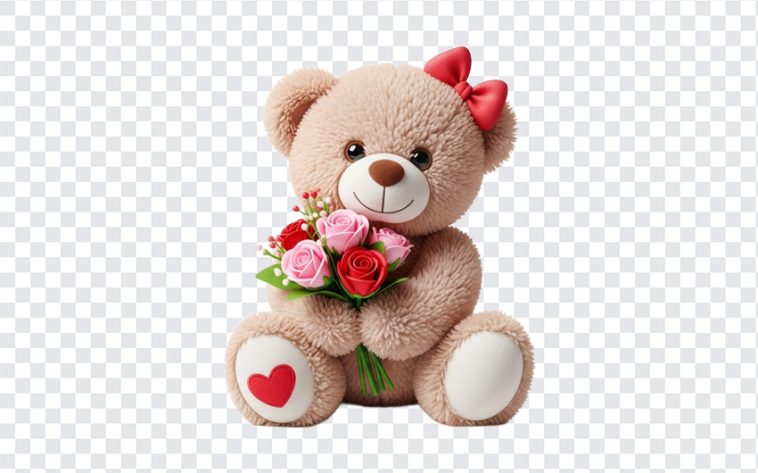 Cute Valentines Day Teddy Bear With Flowers, Teddy Bear, Teddy Bear With Flowers PNG, Valentines Day Teddy Bear, Cute Valentines Day Teddy Bear With Flowers PNG, Cute Valentines Day Teddy Bear, PNG, PNG Images, Transparent Files, png free, png file, Free PNG, png download, PNG Image Hub,