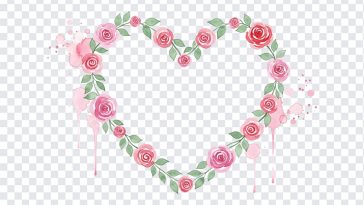 Watercolor Heart With Roses, Roses PNG, Heart With Roses PNG, Watercolor Heart With Roses PNG, Watercolor Heart, PNG, PNG Images, Transparent Files, png free, png file, Free PNG, png download, PNG Image Hub,